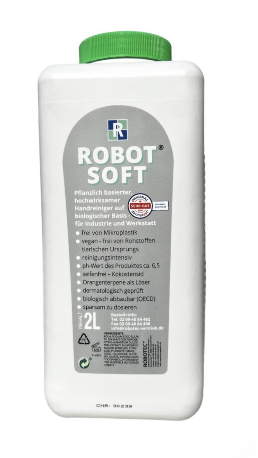 Handwaschpaste Robot-Soft, pflanzlich & biologisch abbaubar