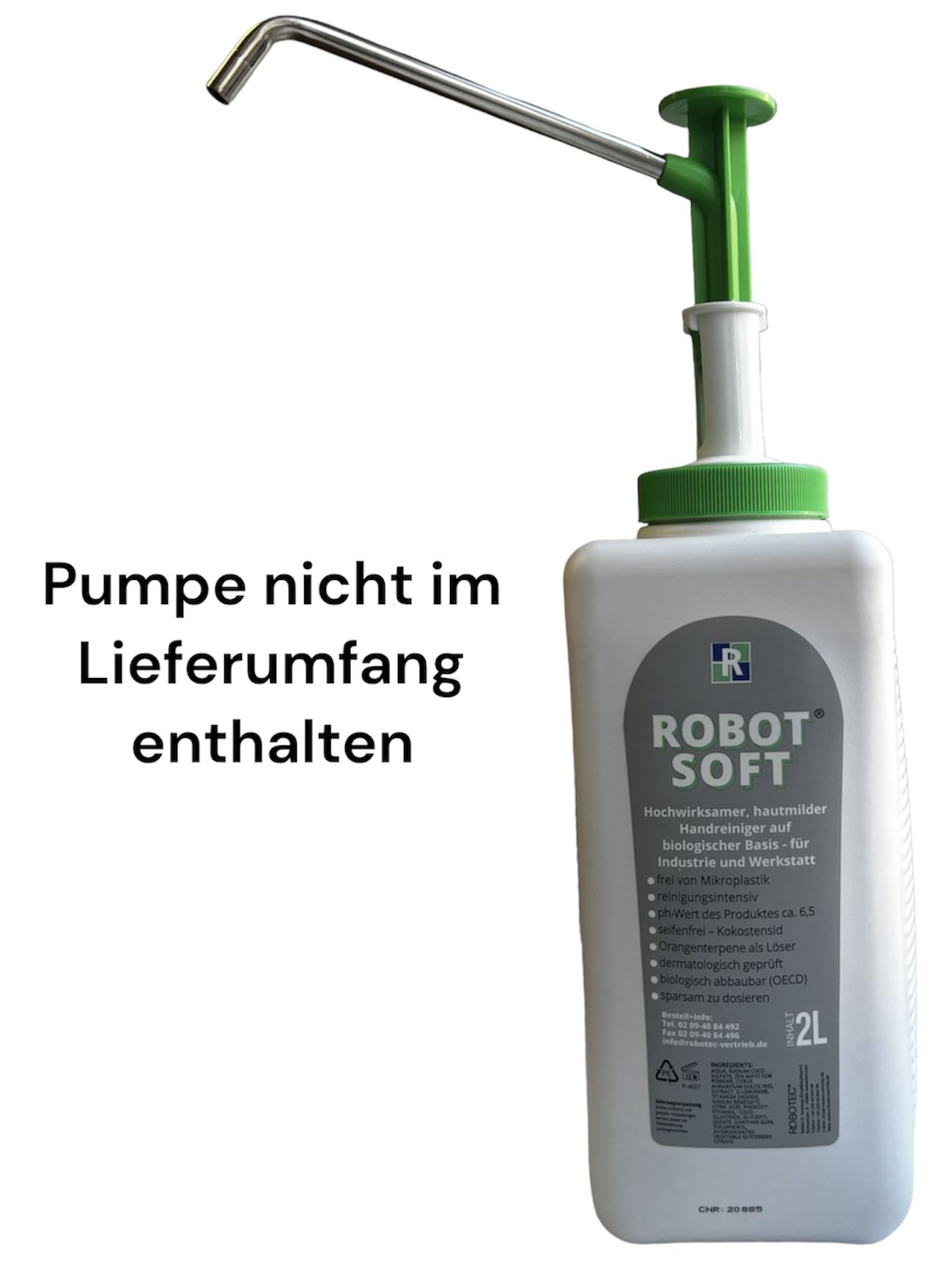 Handwaschpaste Robot-Soft, pflanzlich & biologisch abbaubar